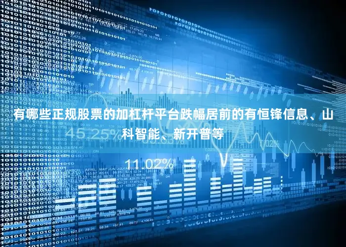 有哪些正规股票的加杠杆平台跌幅居前的有恒锋信息、山科智能、新开普等