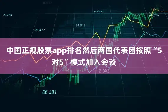 中国正规股票app排名然后两国代表团按照“5对5”模式加入会谈